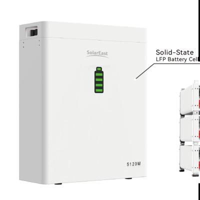 China SolarEast 48V 5kWh Solar Energy Storage Battery Home Power wall battery Lifepo4 wall mounted Lithium Battery Pack PowerCool-LFP 5120W/U for sale