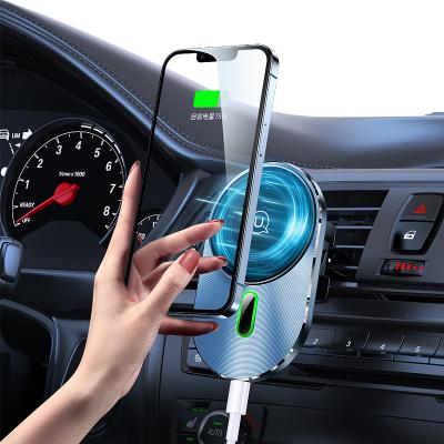 China Hot New Products 15w Car Wireless Charger Tablet USAMS Sales Fast Magnetic USB Charger Charging Mobile Phone Charger for sale