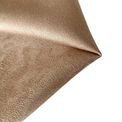 China Anti-static home textile suede fabric knitted fabric straight velvet soft villus rough and warm anti-static upholstery fabric for sale