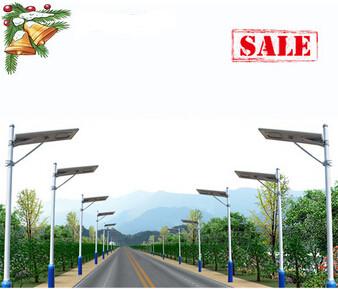 China 40W solar panel high capacity battery integrated solar street light for sale