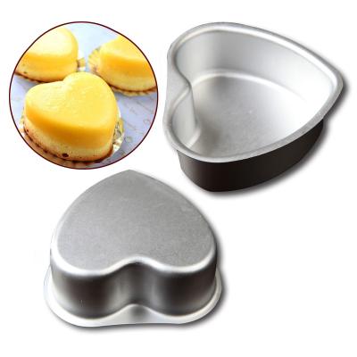 China Mini 4 Inch Heart Shaped Cake Mold Viable Love Bread Mold Tool Cake Mold Aluminum Baking Customization for sale