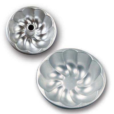 China H706 Viable Curved Chrysanthemum Cake Mold Chimney Bread Mold Circular Core Pulling Aluminum Pudding Cake Mold for sale