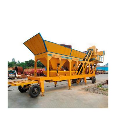 China Construction worksÂ   2021 high quality mobile high efficiency 50m3 low cost concrete batching plant for sale