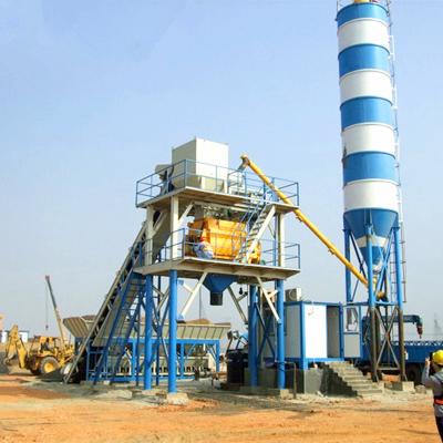 China 2021 High Quality 50m3 Mini Mobile Concrete Batching Plant Machine From Building Material Stores for sale