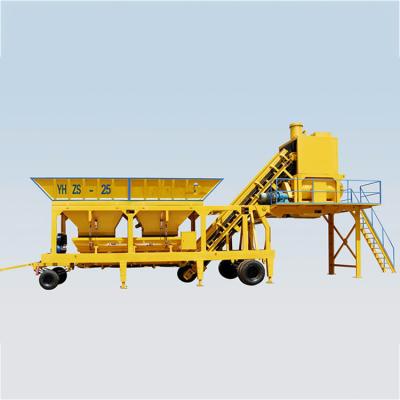 China Factory New 2021 Mini Mobile Concrete Batching Mixing Professional Electric Plant for sale