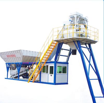 China Professional Portable Concrete Plant 25 M3/h Mobile Concrete Batching Plant Ready for sale