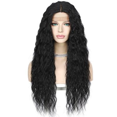 China Natural Black Kinky Curly Kinky Curly Women Wigs Fast Shipping Synthetic Wigs Lace Up Cheap Heat Friendly Synthetic Wig for sale