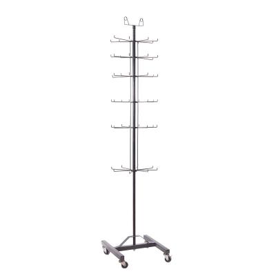 China Exbition Display Rack Etc. Store Retail Display Floor Rotating Frame Hanging Floor Display Frame Vertical Retail Frame 6 for sale