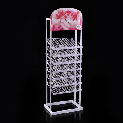 China Eco - Friendly Custom Nail Polish Display Stand With Free Iron Nail Polish Holder for sale