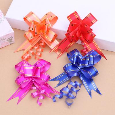 China Iridescent rugby ball Phnom Penh Hand Pull Flower Festive Decoration Butterfly Pull Flower Gift Box Packaging Wedding Car Phnom Penh Ribbon  bow for sale