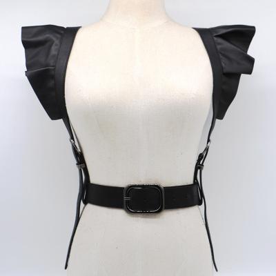 China New Design Sexy Fashion Lingere PU Leather Harness Belt-Harness Suspender For Women for sale