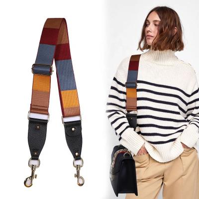 China Customized Replaceable Adjustable Shoulder Strap Eco-friendly Fashion Stripe for sale