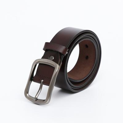 China Good Quality Eco-friendly Hot Selling Cowhide Pin Buckle Genuine Leather Belt Mens Genuine Leather Man Belts for sale