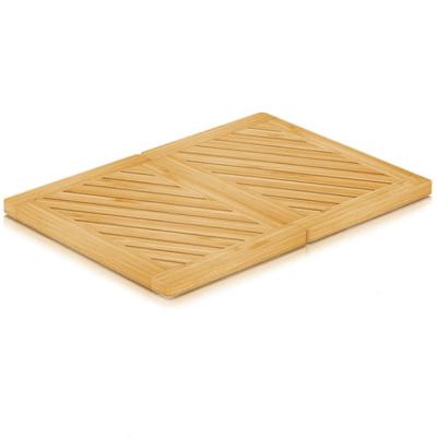 China Sustainable Bamboo Bath Mat - Foldable and Non Slip Portable and Lightweight Bathroom Mats - Bath Mat for Tub and Shower for sale