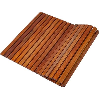 China Teak Shower and Bath Twine Mat Sustainable Indoor and Outdoor Use - - Non-Slip Wooden Deck for Sauna, Swimming Pool, Hot Tub Floor Decor for sale