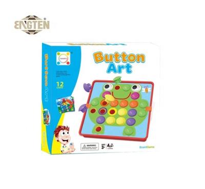 China Games Puzzle 3D Puzzle Toys Creative Kindergarten Learning Educational Button Art Brain Game Assortment Game for sale