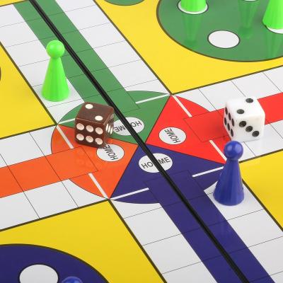 China Custom Made Game Magetic Plastic Board Eco-Friendly With Storage Box Ludo Board Game Deluxe Ludo Games With Cutout for sale