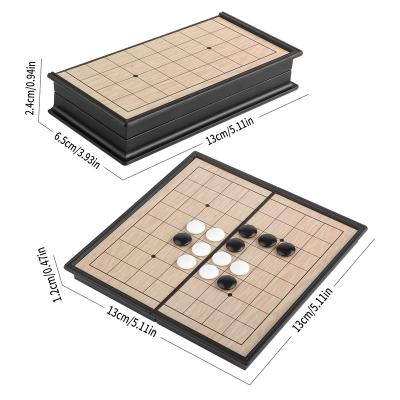 China Custom Made Eco-friendly Game Convenient And Portable Board Go Game Set Weiqi Magnetic Plastic Chess Pieces for sale