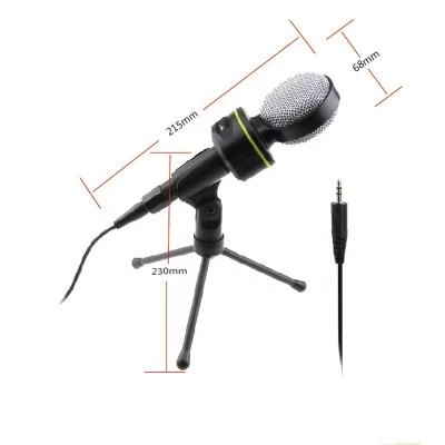 China Microphone factory direct selling condenser microphone computer karaoke recording handheld microphone for sale