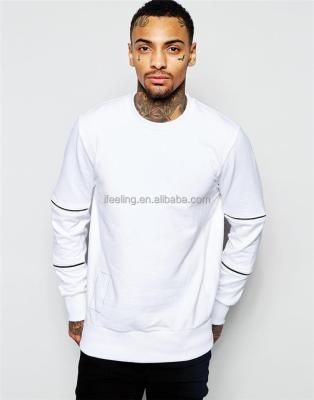 China Men's Unisex Plain White Crewneck Anti-Wrinkle White Cotton Hoodies Soft Sweatshirts Sweatshirts For Couples for sale