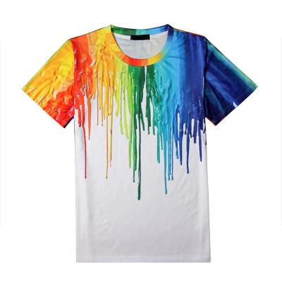 China Custom Printing Cotton Soft Oversized T-shirt Men's Anti-Wrinkle Tie Dye Soft Comfortable 100% Loose Tie Die Tees for sale