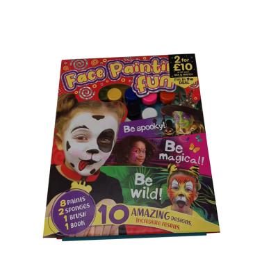 China Eco-Friendly Amazon Face Painting Fun Art Set Face Color Set Book Case Be Magica Spooky Wild Designs Amazing Results for sale