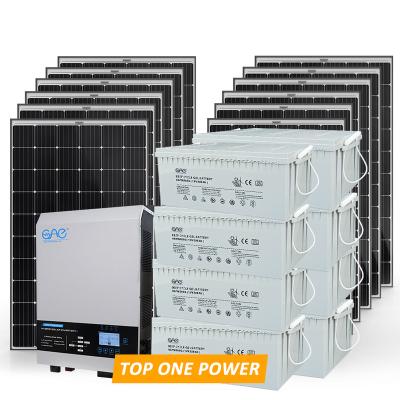 China Factory Price 7KW Home Full Power Full Set Off Grid Home Solar System 10KVA Solar System for sale