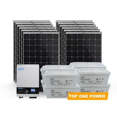 China High efficiency 3000watt 5000watt solar system home use for sbest price solar power off grid 3kw 5kw for sale