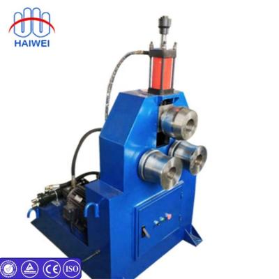 China Building material shops HAIWEI hydraulic angle profile bendingmachine flange 3 steel roll circle shape bending machine for sale