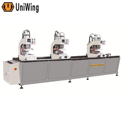 China Building material shops three head seamless welding machine for upvc vinal window and door making for sale