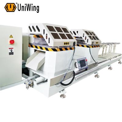 China Building material stores heavy duty double head cutting sawing machine for uPVC door and aluminum window profile cutting for sale