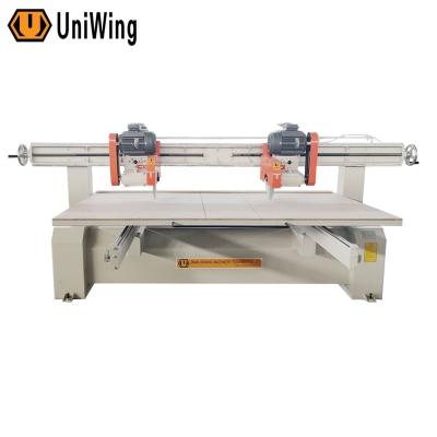 China Building Material Stores Building Material Stores Two Heads Sliding Table Cutting Saw for Wooden/PVC/WPC Door Panel Cutting for sale