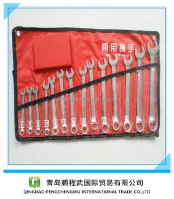 China 14pcs 8-24mm Carbon Steel Combination Wrench / Wrench Sets for sale