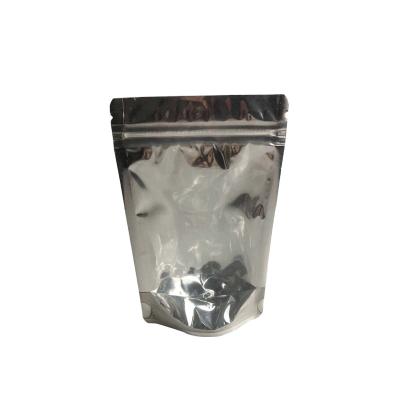 China Aluminum Foil Moisture Proof Pouch Front Zipperlock Clear Stand Up Plastic Bag Packaging for sale