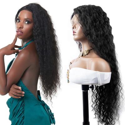 China Water Wave 40 Inch Brazilian Water Wave Hair Wigs 4x4 13x4 Glueless HD Thin Water Wave Hair Lace Front Wigs With Baby Hairs for sale