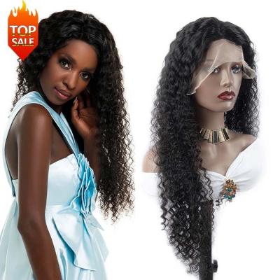 China Deep Wave 40 Deep Wave Pre Plucked Bleached Lace Front Wigs 13x4 13x6 Knot Hair Wigs 180% 200% 250% Inch Brazilian Human Hair Wigs for sale