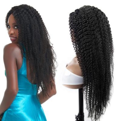 China Mongolian Kinky Curly Hair 13x4 Kinky Curly Pre Plucked Full Lace Frontal Wigs For Black Women, Human Curly Hair Wigs From Best Lace Wig Vendors for sale