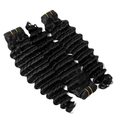 China Free Sample 10A Virgin Mink Bundle Hair Bundles 100% Virgin Unprocessed Deep Wave Hair Free Sample Brazilian Deep Wave Hair Bundles for sale