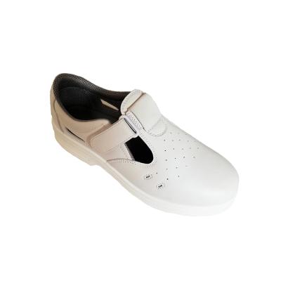 China Anti-Slip White Leather Nurse Shoes Safety And Rubber Hospital for sale