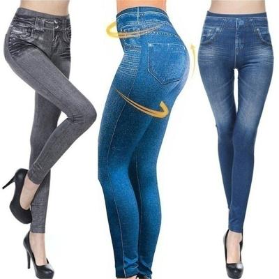 China Women Breathable Jeans Shear Winter Jegging Striped Jeans Summer Slim Fashion Jeggings Gaiters Pencil Pants ropa mujer for sale