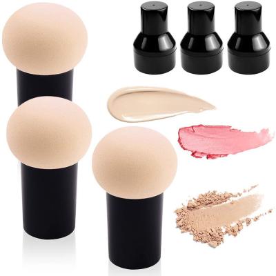 China Smudge Brush Mushroom Shape Sponge Powder Puff Foundation Brush Face Makeup For Blending Liquid, Concealer, Isolation Fluid, Cream for sale