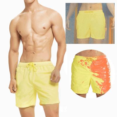 China Viable Men's Color Changing Beach Shorts Casual Home Party Cord Five Point Shorts Men's Swimming Trunks for sale