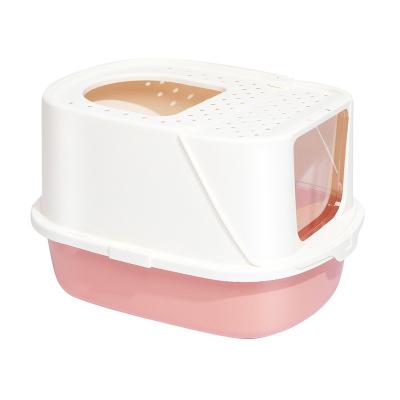 China New Design Viable Cat Litter Box Pet Toilet Wholesale Cat Toilet Box Fully Closed for sale