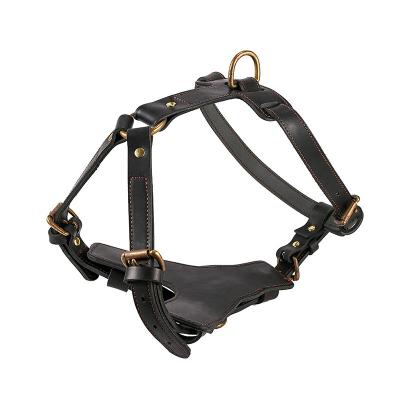 China Hot Sale 2022 Style Reversible Leather Dog Harness Custom Made Pet Harness Dog Harness for sale