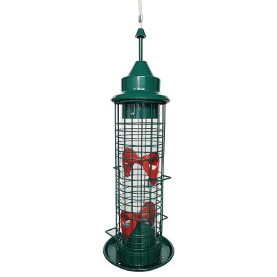 China Manufacturer High Quality Bird Viable Metal Feeder Bird Squirrel Feeding Cage Pets Feeder for sale