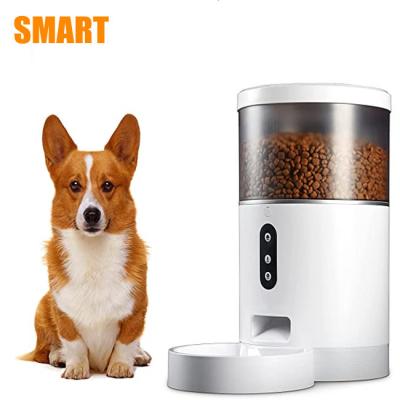 China Custom Smart Video Dog Cat Food Dispenser Automatic Pet Camera Pet Feeders 4L Auto WiFi Feeders for sale