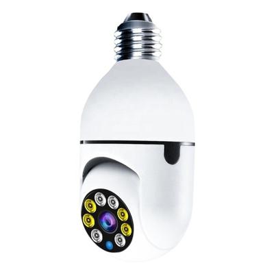 China Full Color Human Motion 2MP E27 Bulb Indoor CCTV Night Vision Auto Tracking Tracking Security for sale