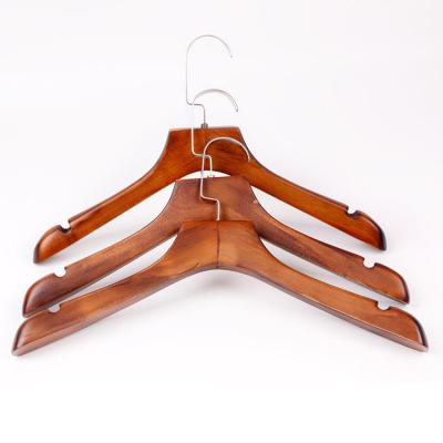 China Behind Doors/On Walls MOQ LOGO Customized Factory Wholesale Good Non-slip Low Price Wooden Rack Hanger For Store for sale