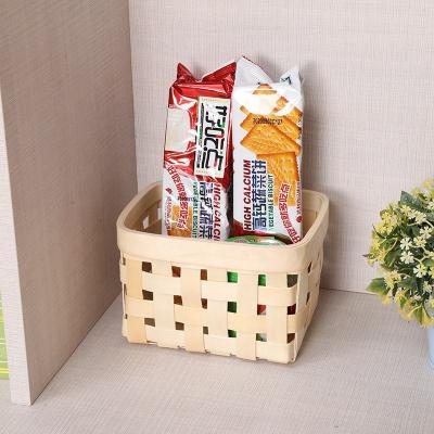 China Wholesale Cheap Sustainable Plastic Oval Shape PP Rattan Cotton Rope Home Woven Storage Basket for sale