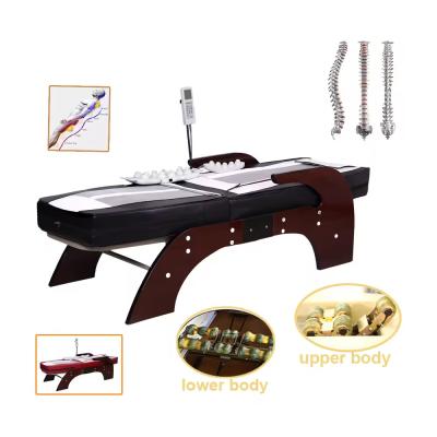 China Spine Care Jade Stone Roller Massage Therapy Bed Spa Body Thermal Jade Massage Bed Infrared Massage Bed en venta